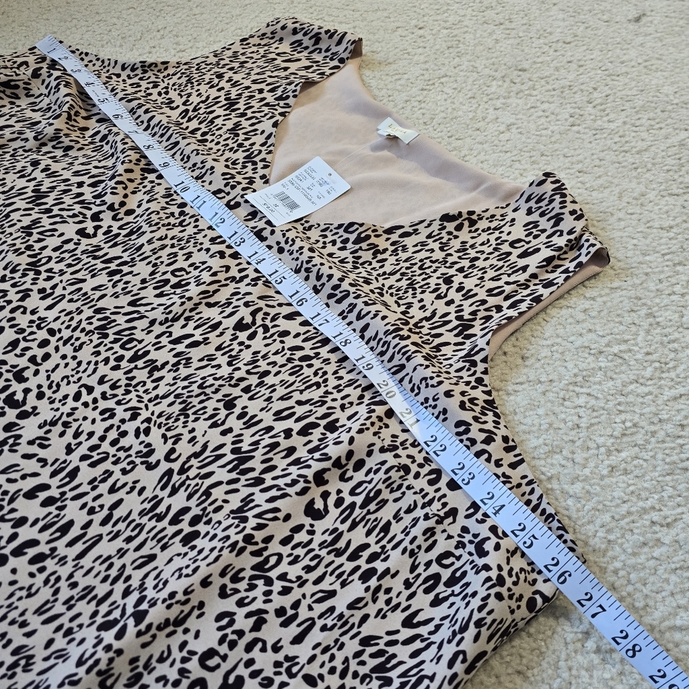NWT Laura Sleeveless Leopard Print Top – Size 22 / 3X - Picture 5 of 9